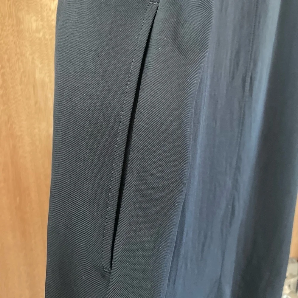 Everlane Japanese GoWeave Sleeveless Cocoon Dress Black V-Neck Women’s 14 Large